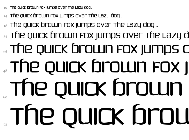 Phoenix Sans font waterfall