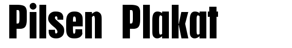 Pilsen Plakat font