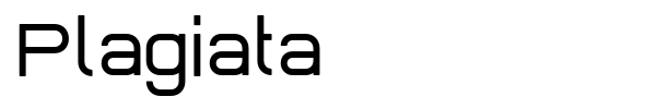 Plagiata font