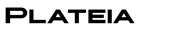 Plateia font