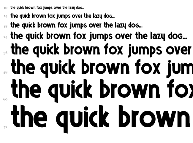 Poets font waterfall