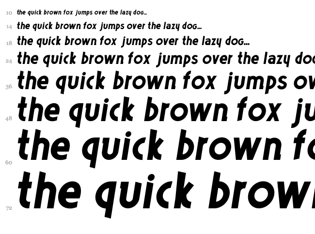 Poets font waterfall
