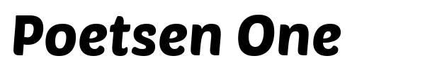 Poetsen One font