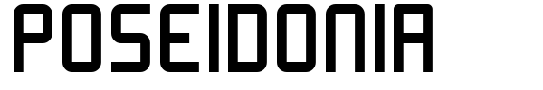 Poseidonia font preview
