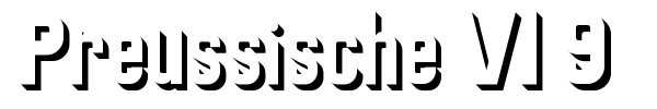 Preussische VI 9 font
