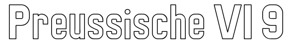 Preussische VI 9 font preview