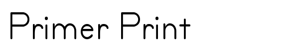 Primer Print font