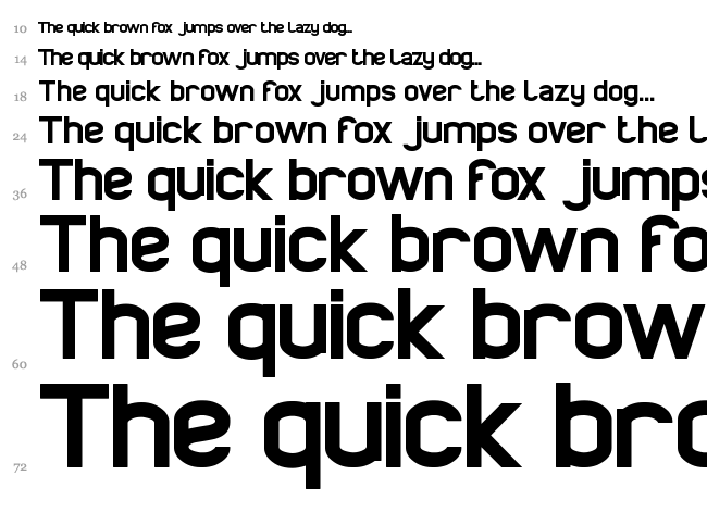 Proffesional font waterfall