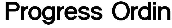 Progress Ordin font