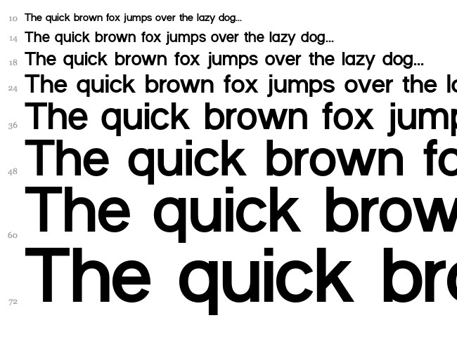 Progress Ordin font waterfall