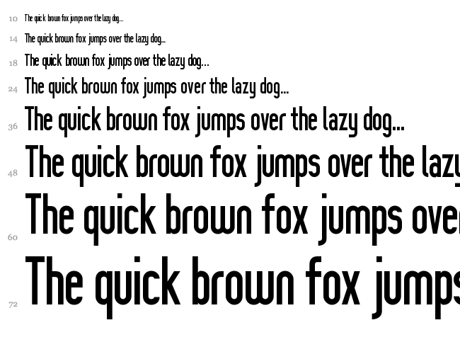 Prozak font waterfall
