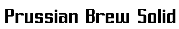 Prussian Brew Solid font