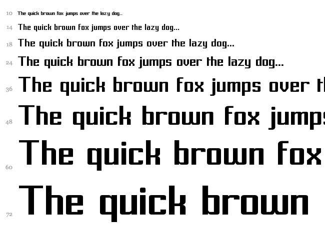 Prussian Brew Solid font waterfall