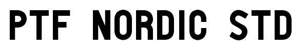 PTF Nordic Std font