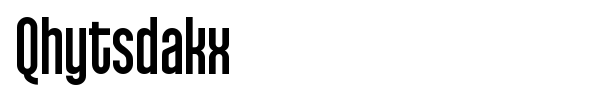 Qhytsdakx font