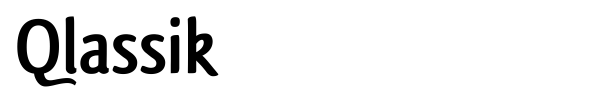 Qlassik font preview
