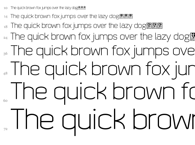 Quizma font waterfall