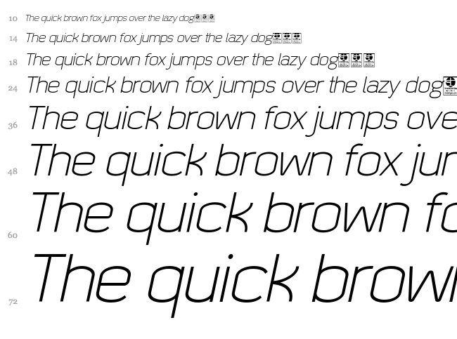 Quizma font waterfall