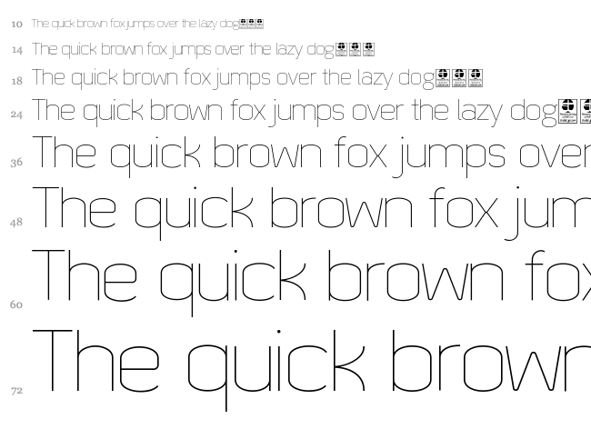 Quizma font waterfall