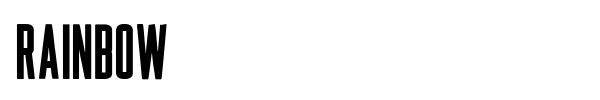 Rainbow font