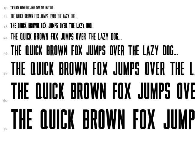 Rainbow font waterfall