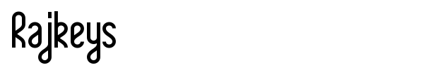 Rajkeys font