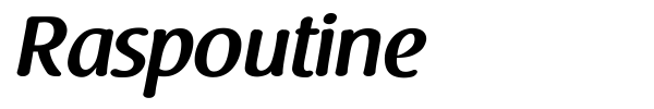 Raspoutine font preview