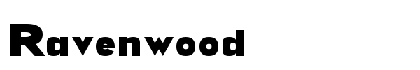 Ravenwood font