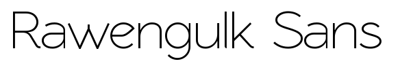 Rawengulk Sans font