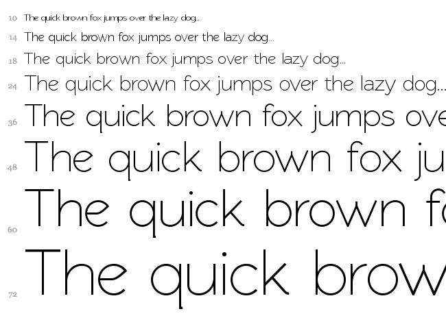 Rawengulk Sans font waterfall