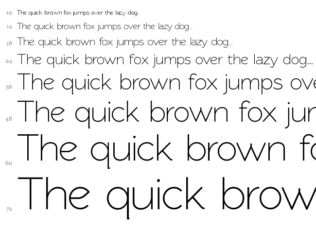 Rawengulk Sans font waterfall