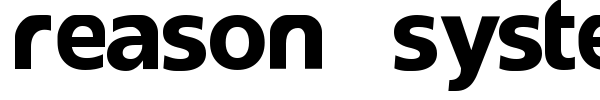 Reason System font preview