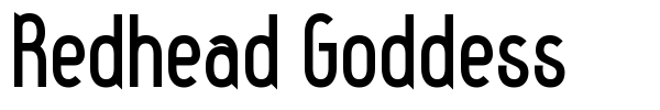 Redhead Goddess font preview