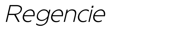 Regencie font