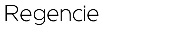 Regencie font preview