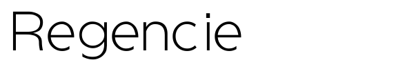Regencie font preview