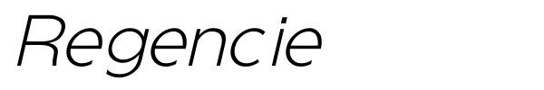 Regencie font preview