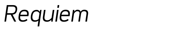 Requiem font preview
