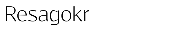 Resagokr font