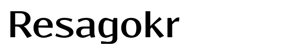 Resagokr font preview