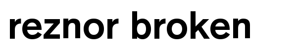Reznor Broken font preview