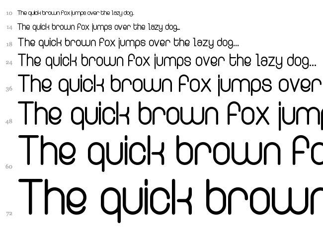 Ringer font waterfall