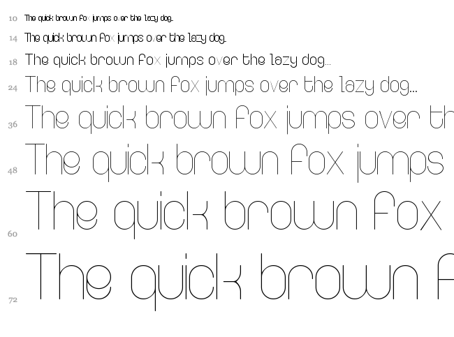 Ringer font waterfall