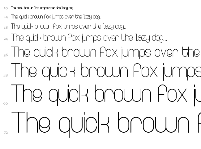 Ringer font waterfall
