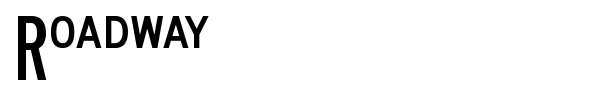 Roadway font preview