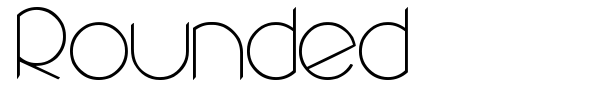 Rounded font