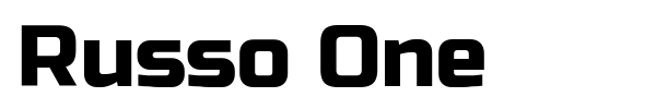 Russo One font preview