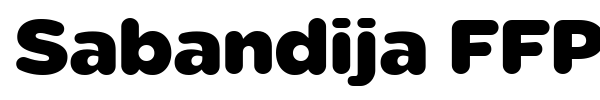 Sabandija FFP font