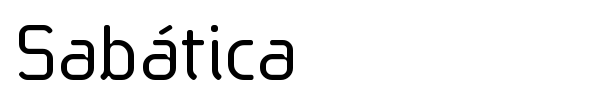 Sab?tica font