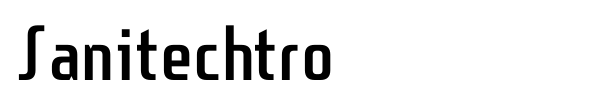 Sanitechtro font